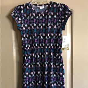 Lularoe Disney Maleficent Mae Dress 10 NWT